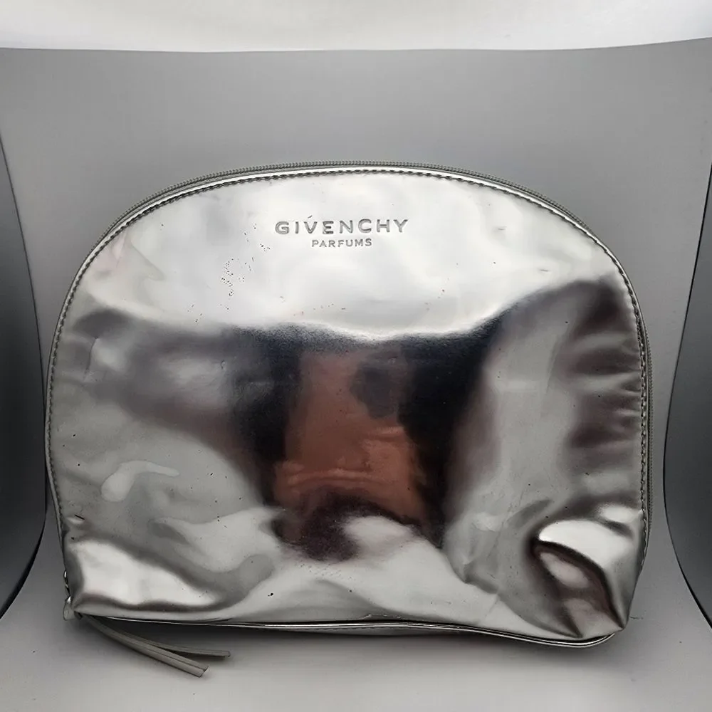 Givenchy Parfums Silver Cosmetic Bag